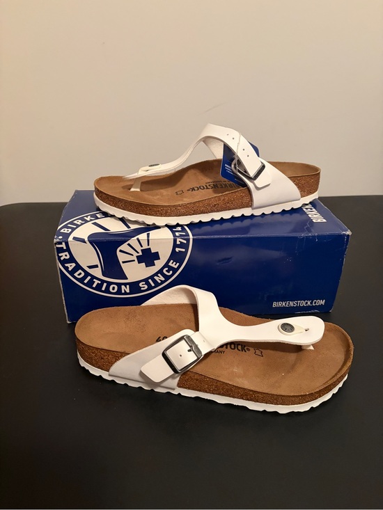 Birkenstock Shoes - Birkenstock Gizeh BS White- Women’s JB